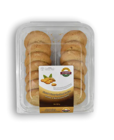 CRISPY Almond & Honey Shortbread Cookies 350 GMS